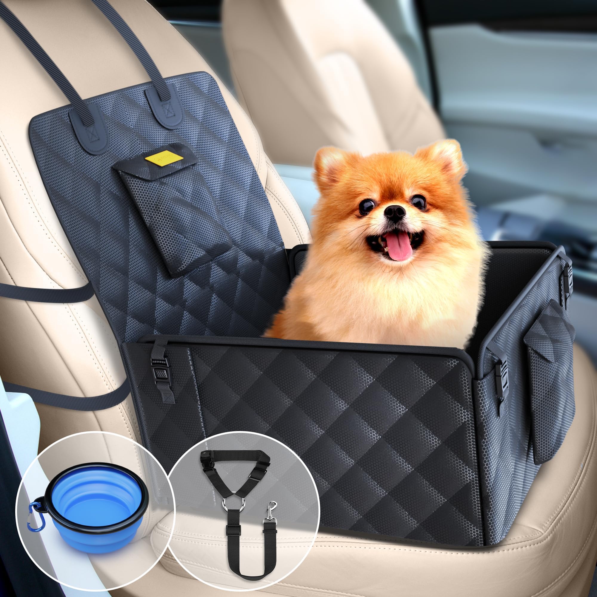 Pawzitive Petz Dog Car Seat Cover, New Improved Design, Puppy Car Seat