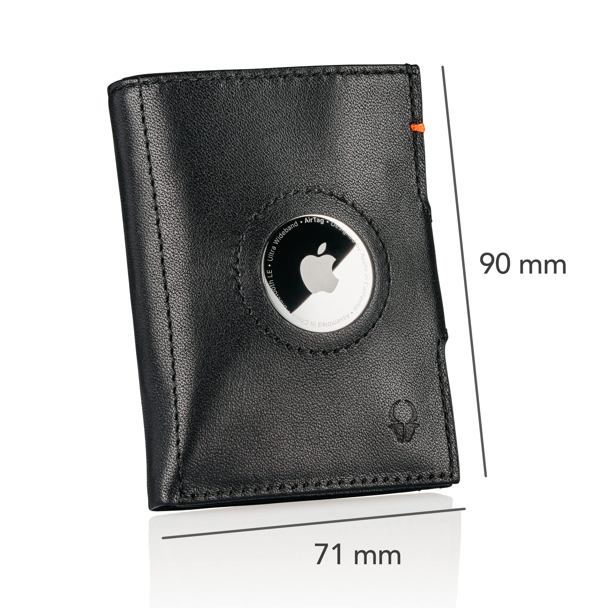 DONBOLSO Portafoglio Airtag per Uomo Piccolo Con Tasca Apple Airtag e Protezione RFID - Porta Carte di Credito Slim - Mini Portafoglio con Portamonete per Una Perfetta Organizzazione