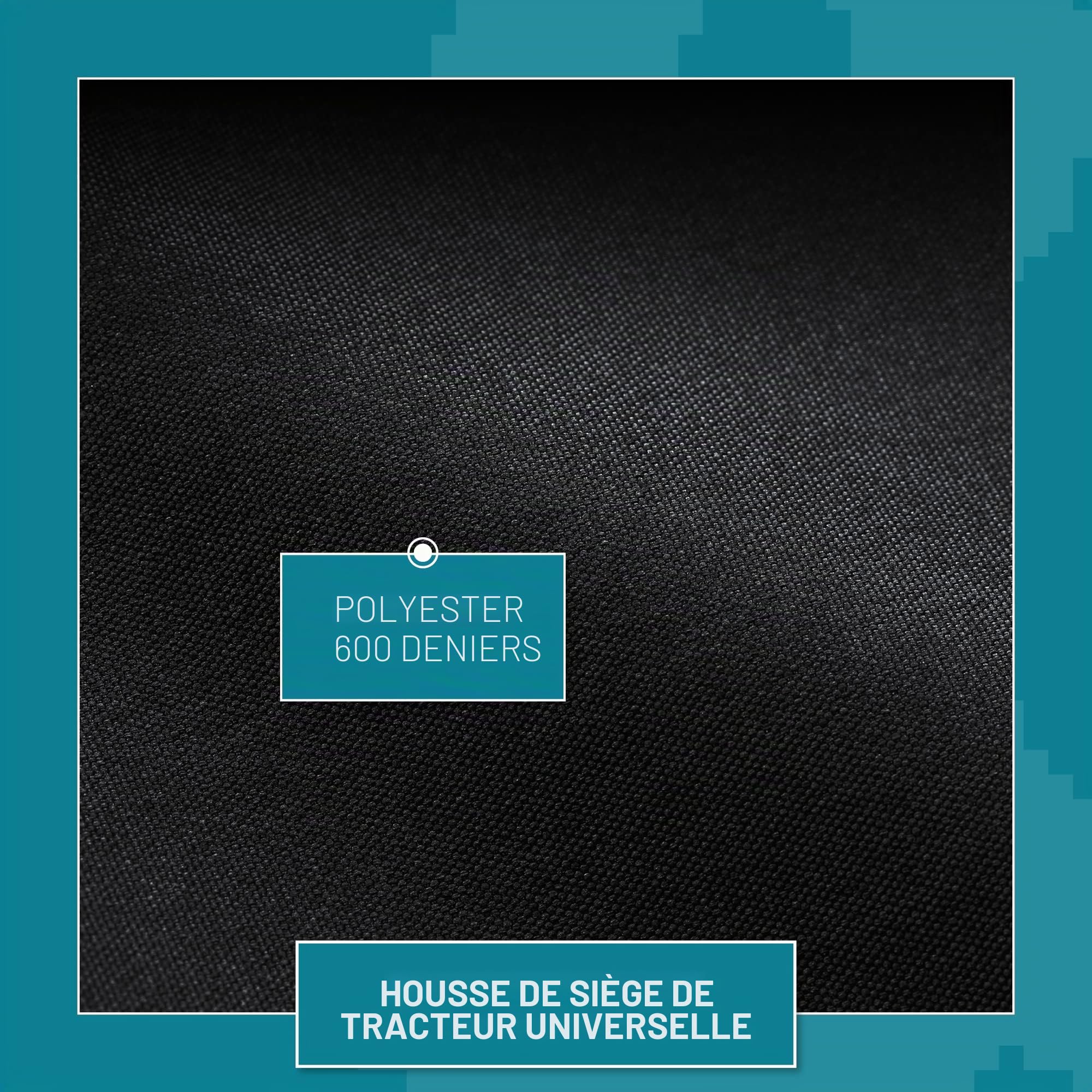 Town and Country Housse de siège Standard pour Tracteur Noir