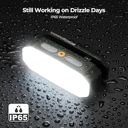 Miniatura 9 de BougeRV Luz de área móvil, linterna de campamento recargable, luz de campamento portátil de 3200 mAh, impermeable IP65, lámpara de campamento para