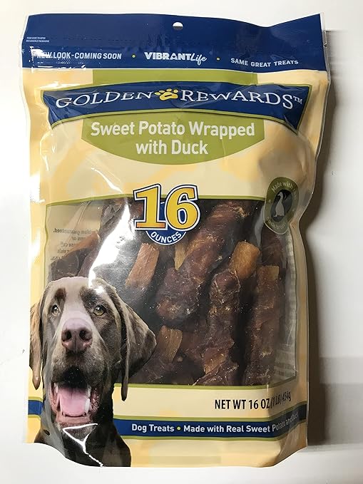 Golden Rewards Sweet Potato Wrapped with Duck Dog Treats