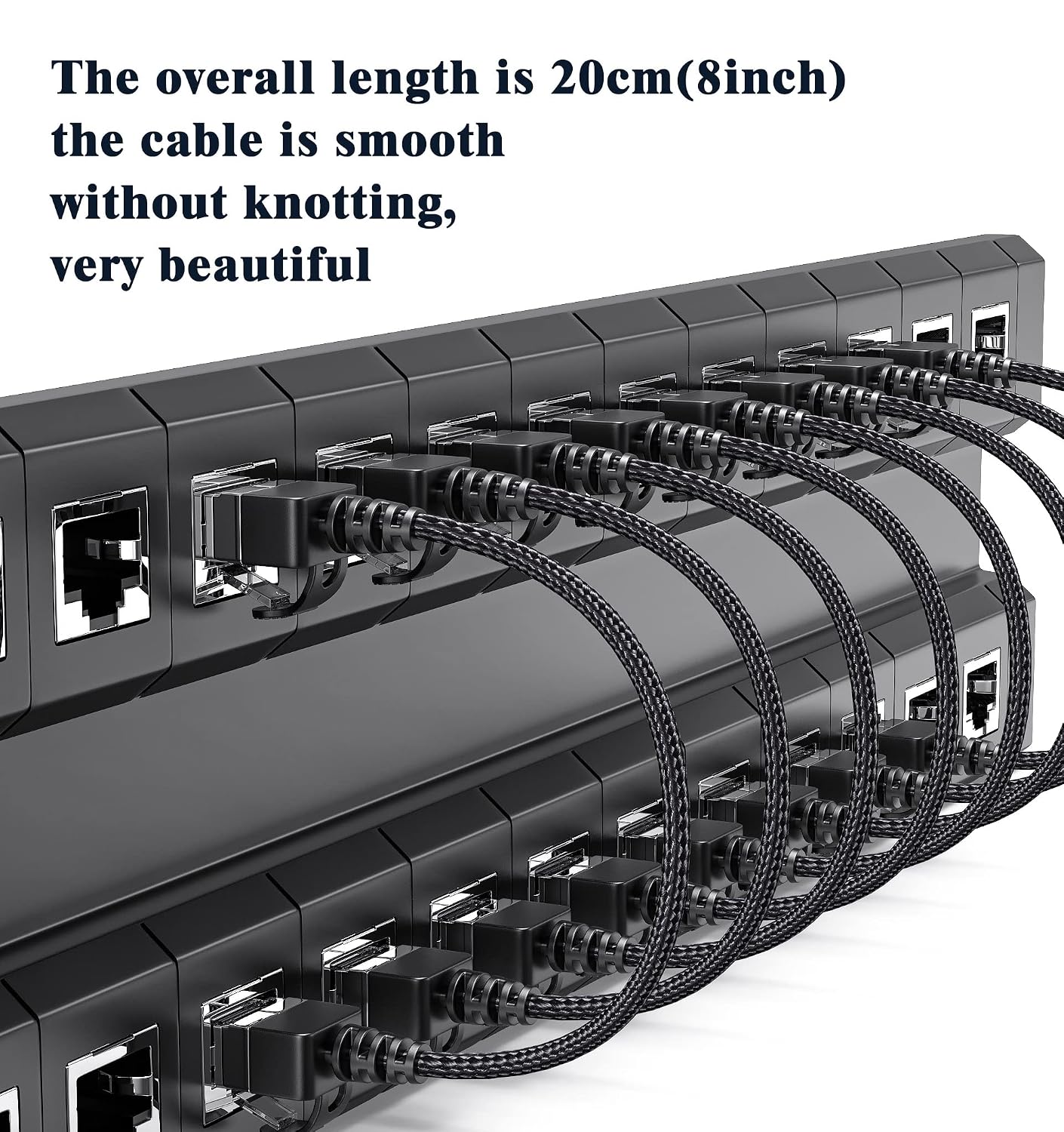 2 Pack 1.5FT 3.2mm Slim Cat6a Ethernet Cable, Ultra Thin Flexible RJ45 Patch Cable, 10Gbps UTP LAN Cord for Router, PC, Laptop, Network Switch image 5
