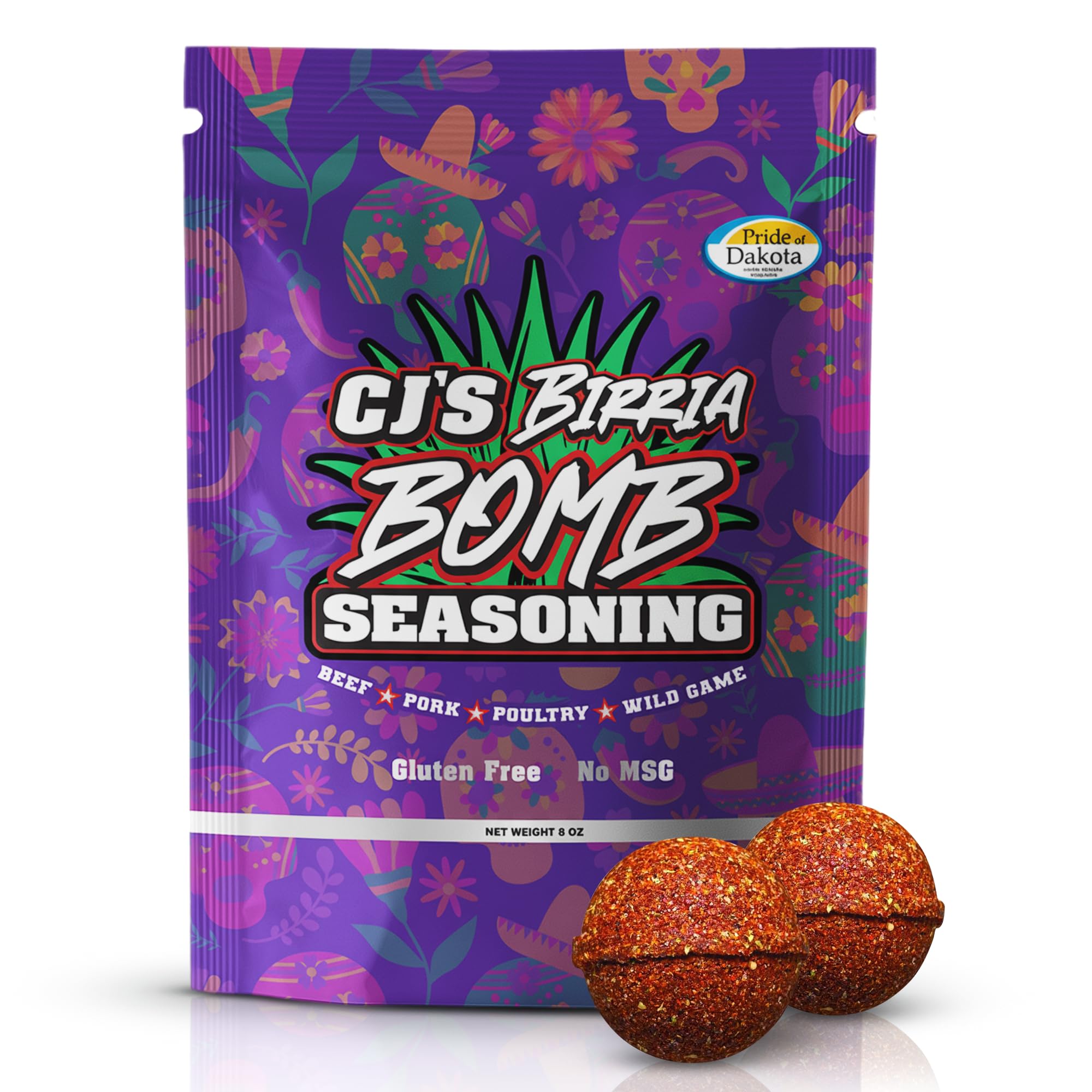 Amazon.com : CJ's Birria Bomb Seasoning – 2 Bombs in 8 oz Pack