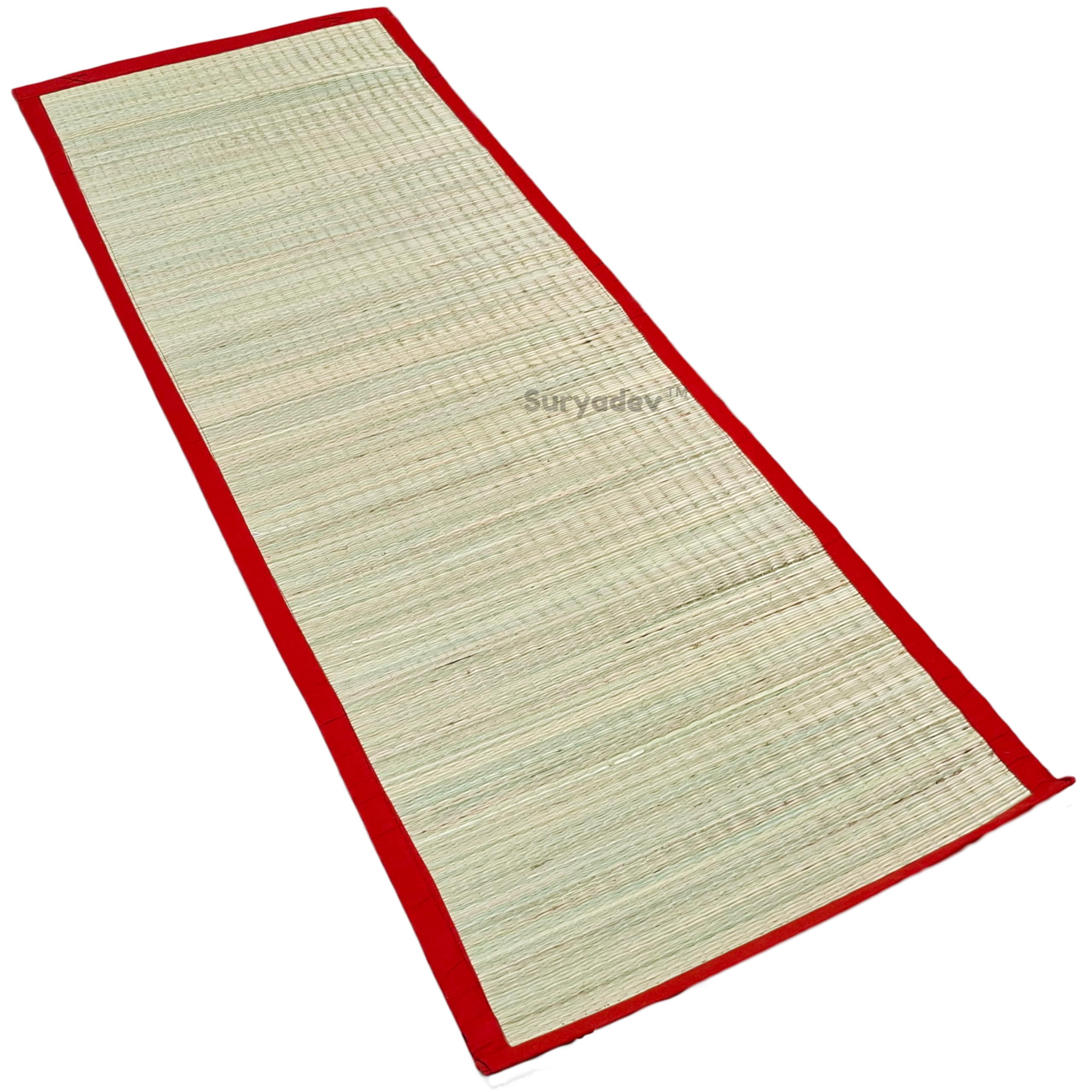 Suryadev Korai Grass Yoga Mat | Eco friendly | Easy to wash | Multipurpose mat with carry cover | Yoga mat for women | Yoga mat for Men | Natural river grass Mat (B0D98GQRDB) Amazon Price History, Amazon Price Tracker