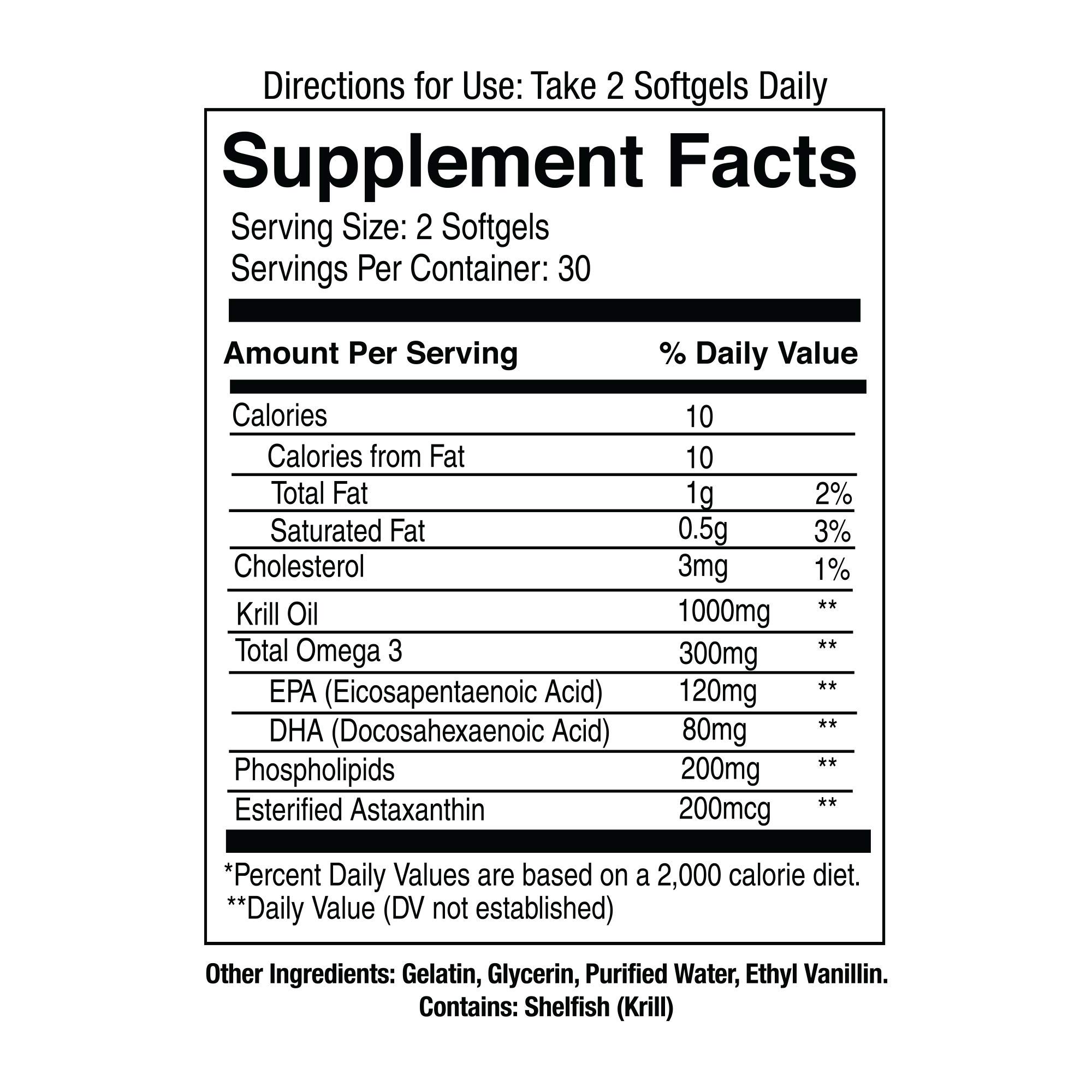 Jocko Super Krill Oil Supplement 1000mg Serving Omega 3 DHA, EPA