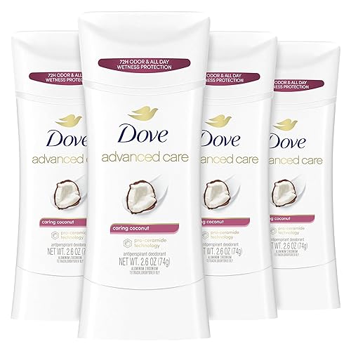 Dove Advanced Care Antitranspirante Caring Coconut 26 oz 4 unidades Dove Advanced Care Antitranspirante Caring Coconut 26 oz 4 unidades