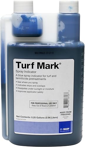 BASF Turf Mark Blue Spray Marking & Pattern Indicator Dye para aplicación de malezas, fertilizantes y herbicidas en césped y césped, no permanente,