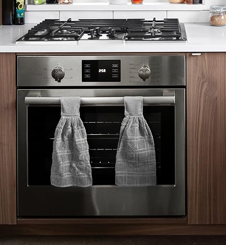 Miniatura 5 de Juego de 2 toallas Tie Latch  Juego de toallas de mano colgantes con cierre de gancho y bucle (bronceado)