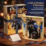Egyptian Pharaoh Cat Animal 3D Wall Art Micro Mini Building Blocks Set for Adults, Micro Brick Forest Building Set Home Wall Decor or Desk Display