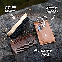 Vista 4 de Every Man Jack Beard Grooming Tool Gift Set for Men – Includes Dual-Tooth Comb, Beard Brush, Stainless Steel Shears & Mini Comb – Travel Friendly &