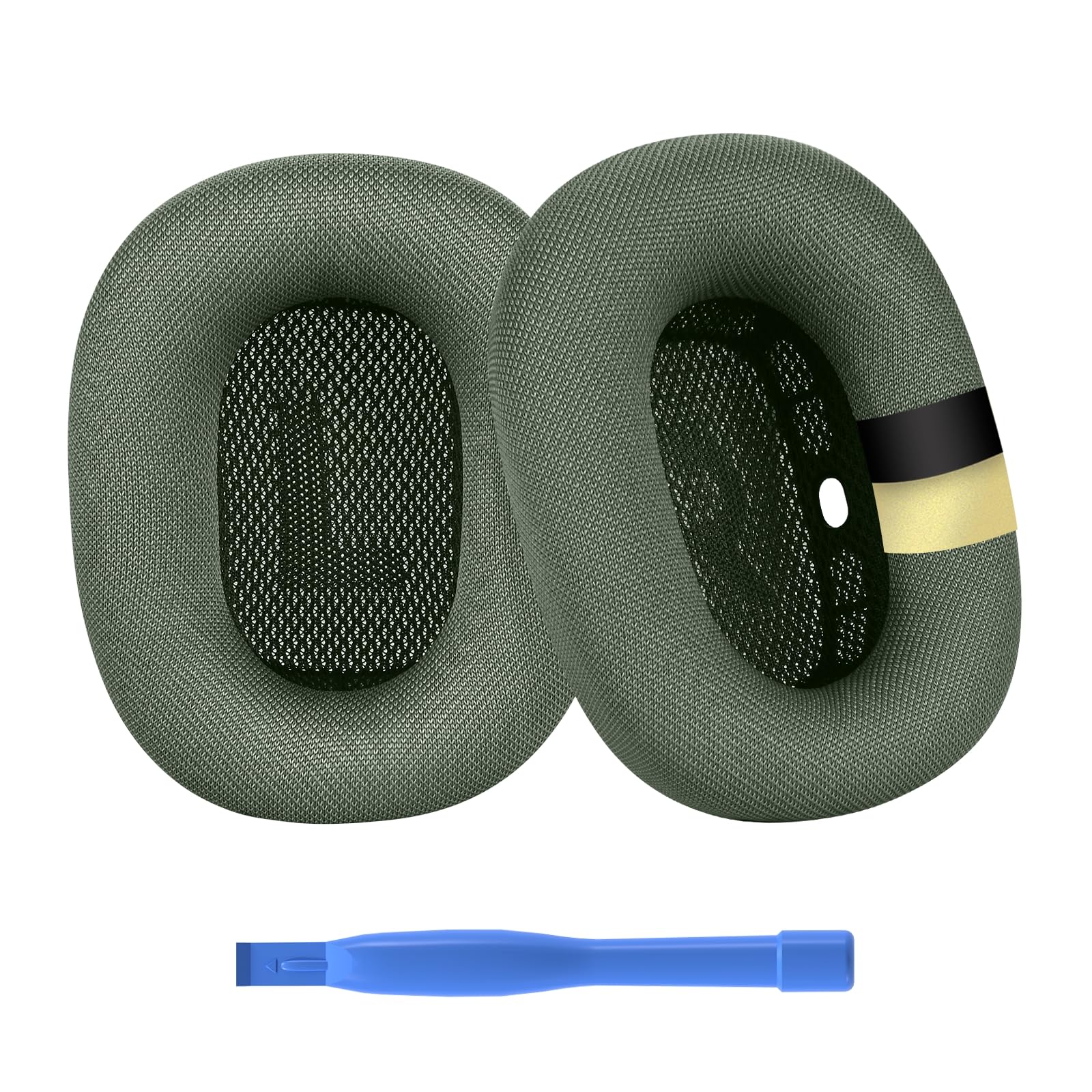 Cuscinetti Auricolari di Ricambio per AirPods Max Cuffie di MMOBIEL - Premium - Memory Foam e Mesh Fabric Cuscinetti Cuffie con Strato di Silicone - Padiglioni – Verde
