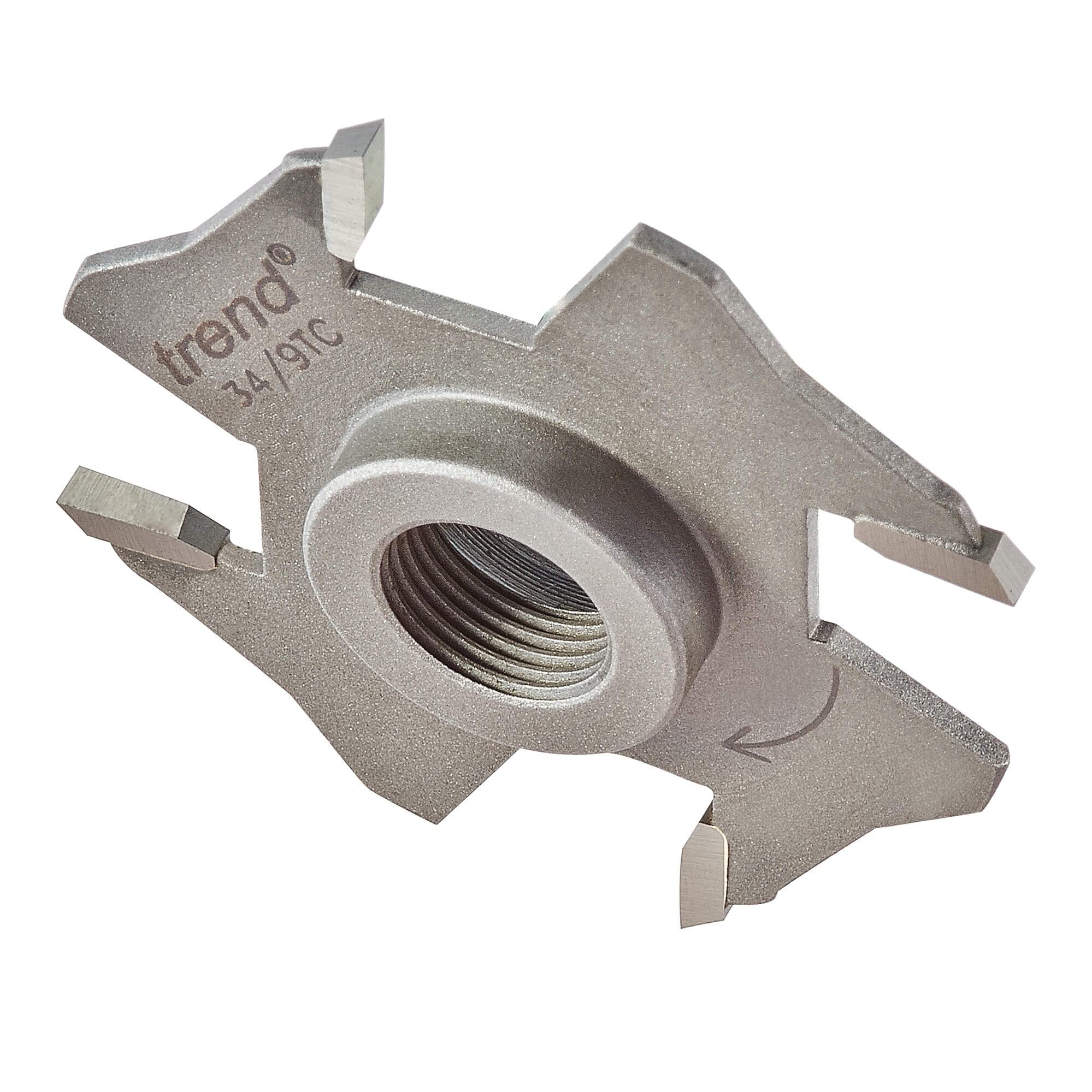 Trend Professional Slotter 2.5mm Kerf M12mm Bore Router Cutter, M12 Threaded, 34/9TC