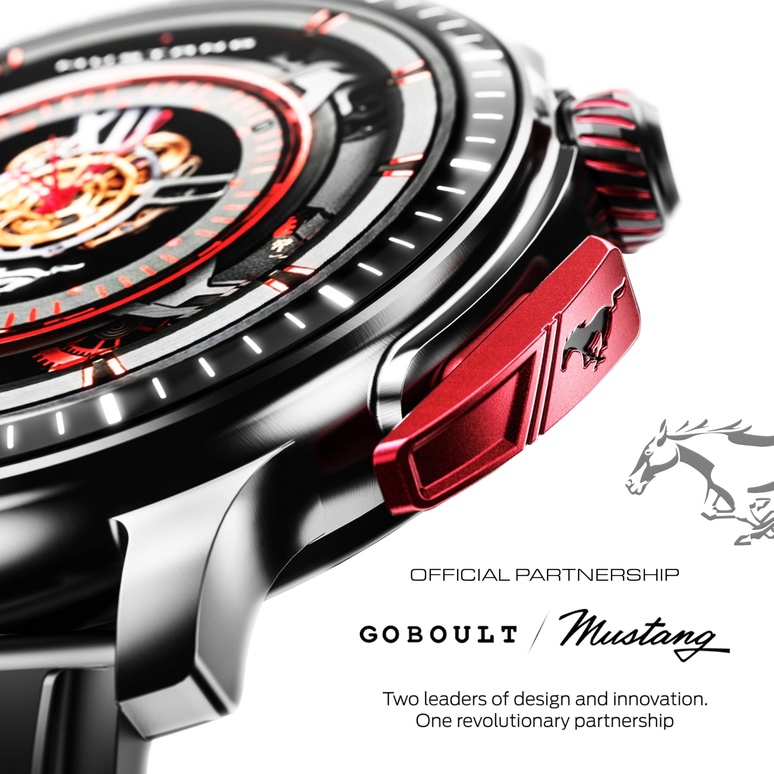 GOBOULT Mustang Racer Smart Watch 1.43'' AMOLED Display, Rotating Bezel, BT Calling, 150+Watchfaces, 500 Nits Brightness, AI Voice Assistant, SpO2 Monitoring, 120+ Sports Mode (Black Blaze) — Amazon image 2