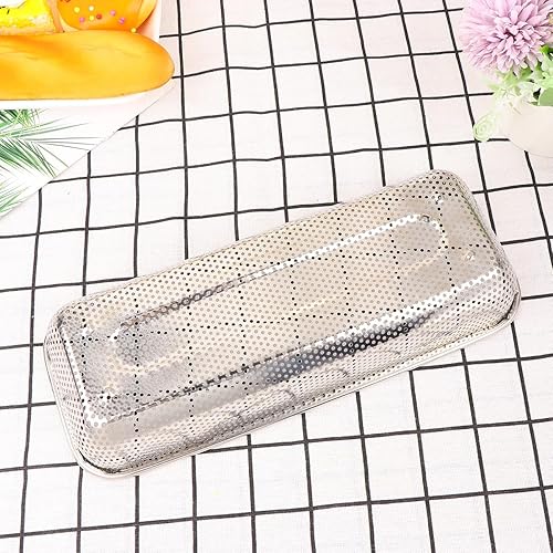 Miniatura 9 de Stainless Steel Kitchen Drain Basket Silver S Multi-purpose Fruit Vegetable Holder and Rice Sieve Over-sink Storage and Draining Basket for Home