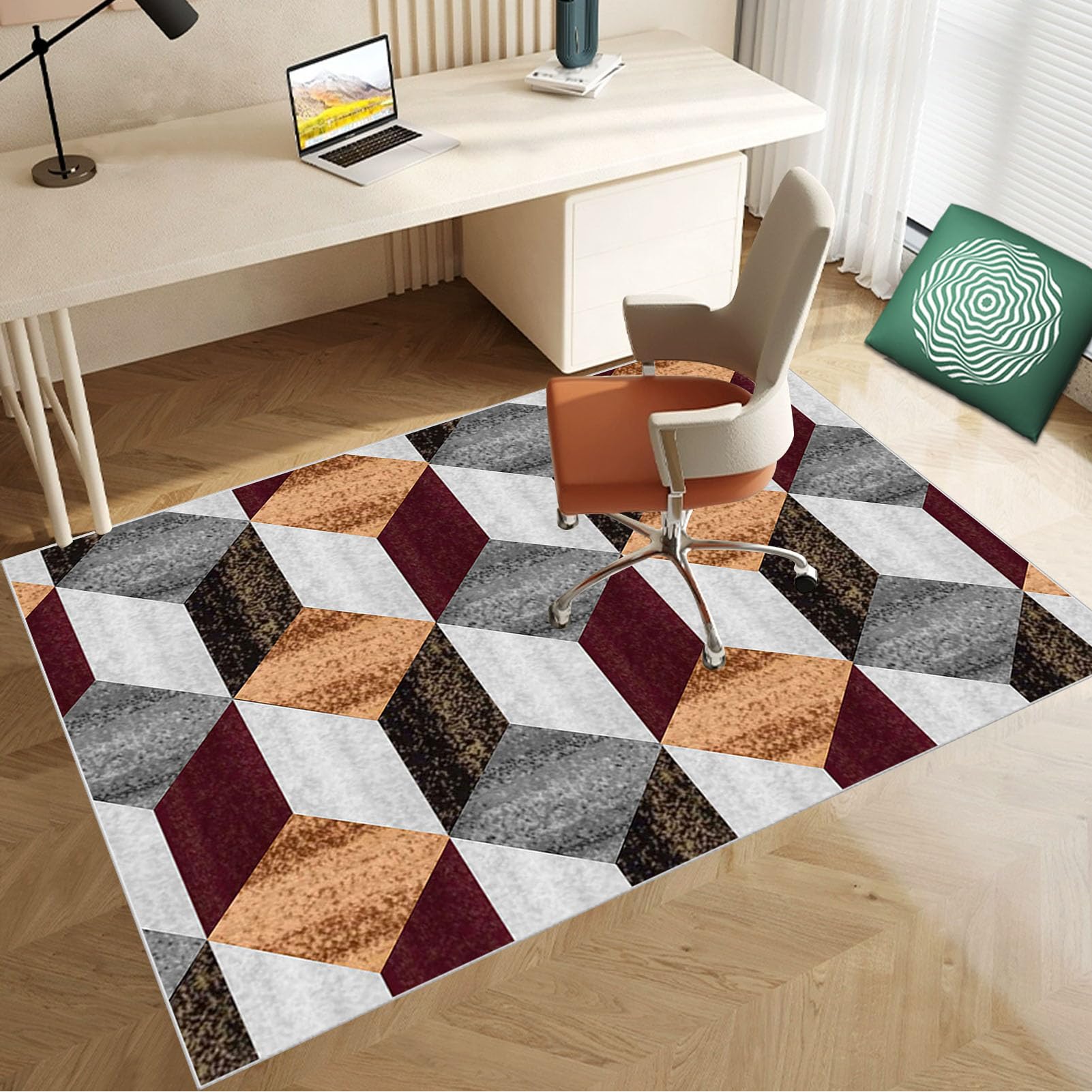 140 x 160 cm Heavy Duty Office Chair Mat for Carpeted Floor Computer Gaming Desk Chair Mat for Carpet Hard Floor Protector Mat for Rolling Chair Carpet Protector Chair Mat Floor Mat for Office Chair