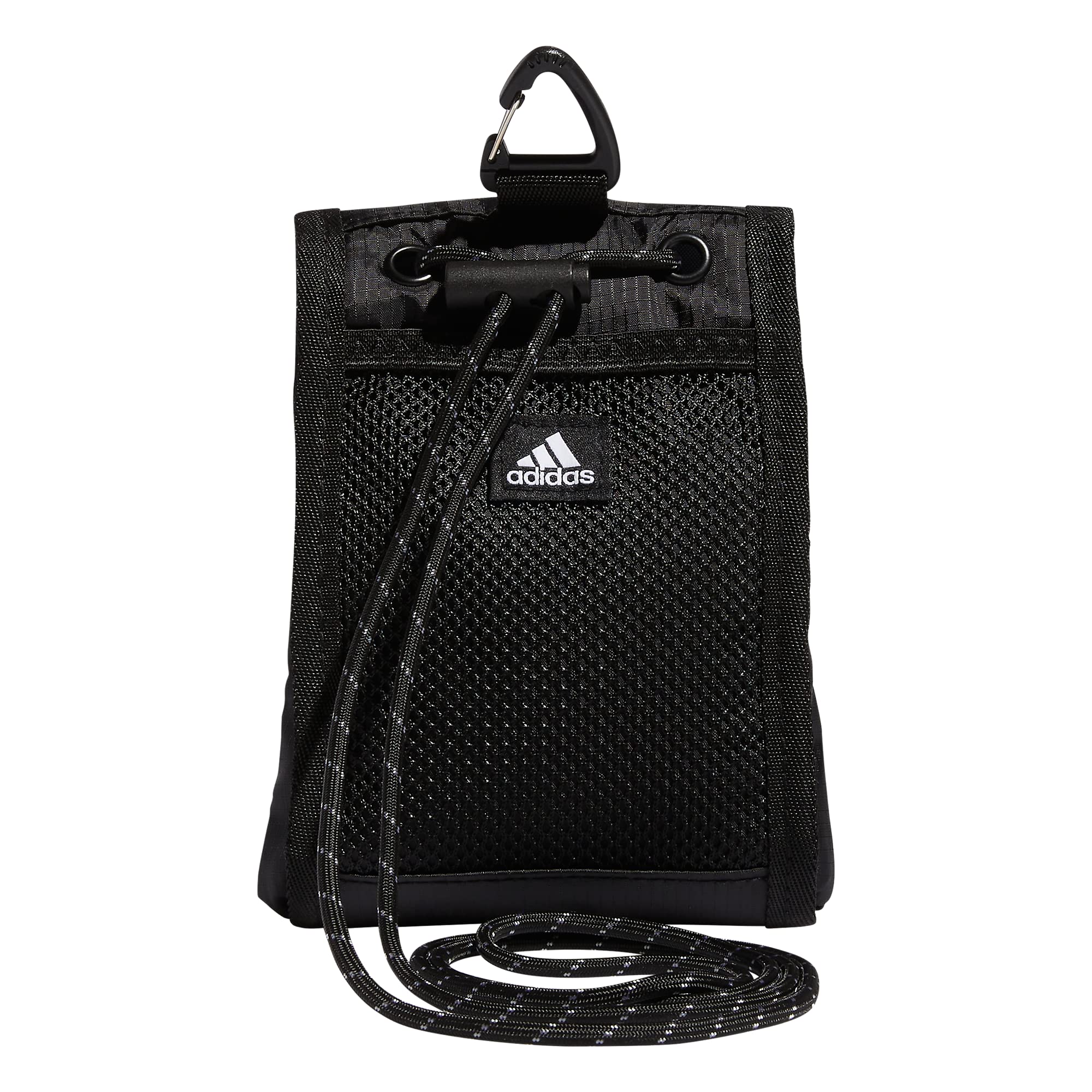 adidas Unisex's Neck Pouch Crossbody Travel and Festival Wallet Bag, jeden rozmiar, Czarny, Rozmiar Uniwersalny