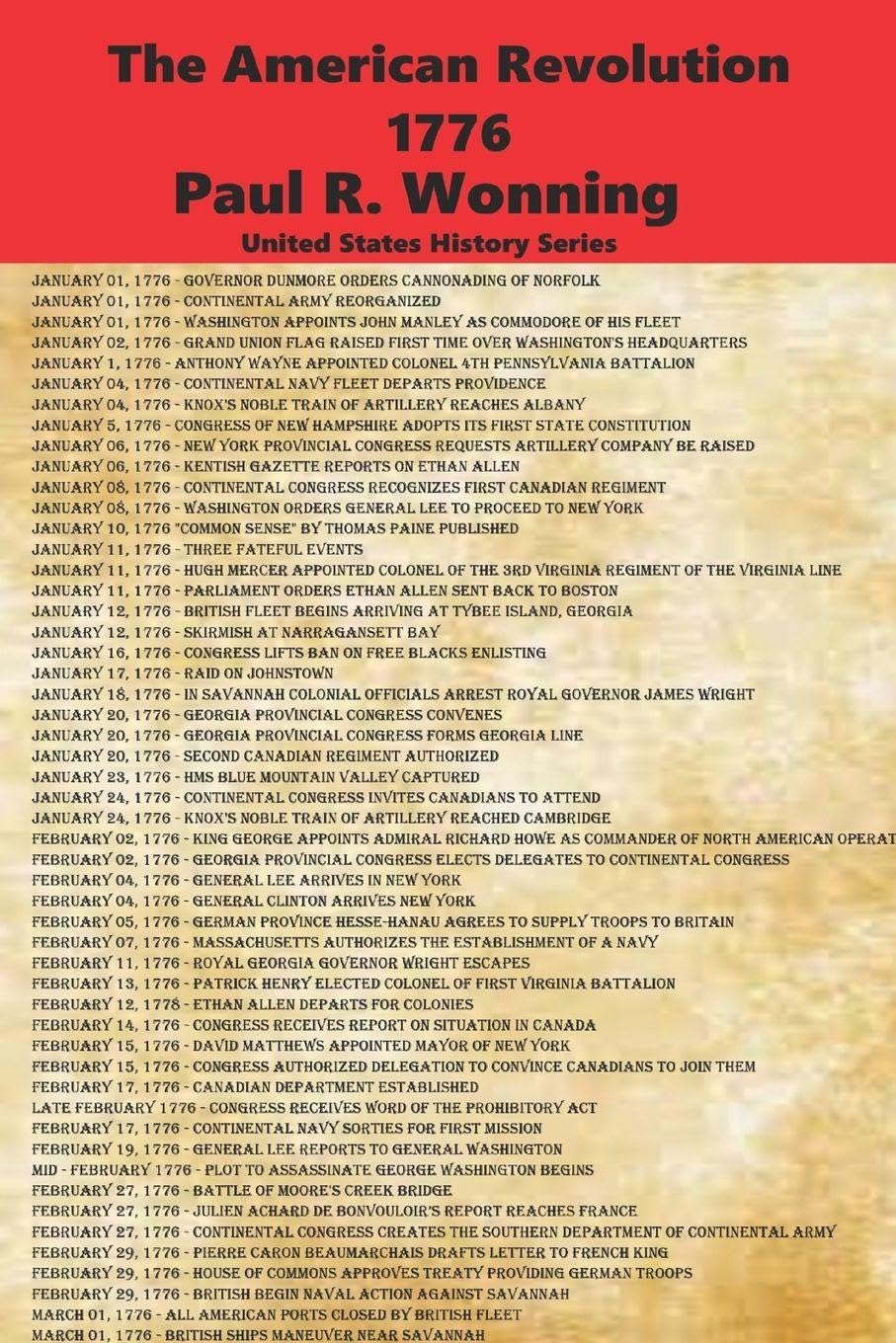 The American Revolution - 1776: The War of Independence and the Birth of a Nation: 8 (United States History Series)