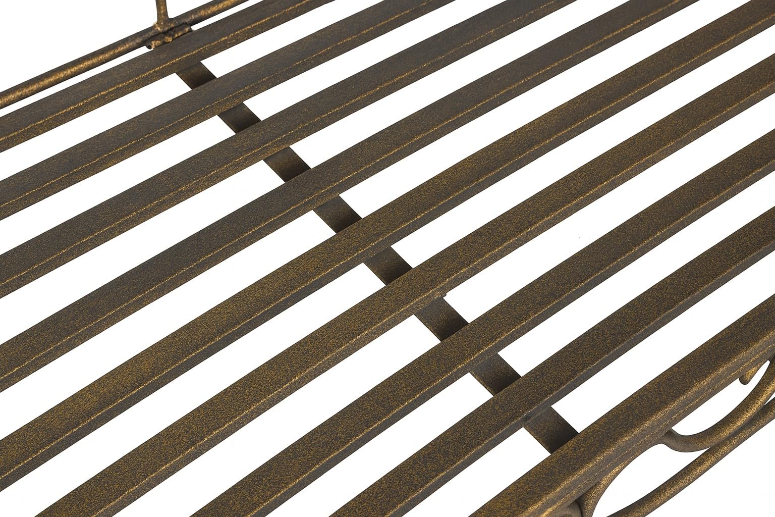Biscottini Panca da Giardino - Panchina da Esterno - Divanetto in Ferro Bronzato - Panchina da Giardino 135x50x92 cm - Panche da Giardino in Metallo - Seda 2 Posti - Panchine Ghisa