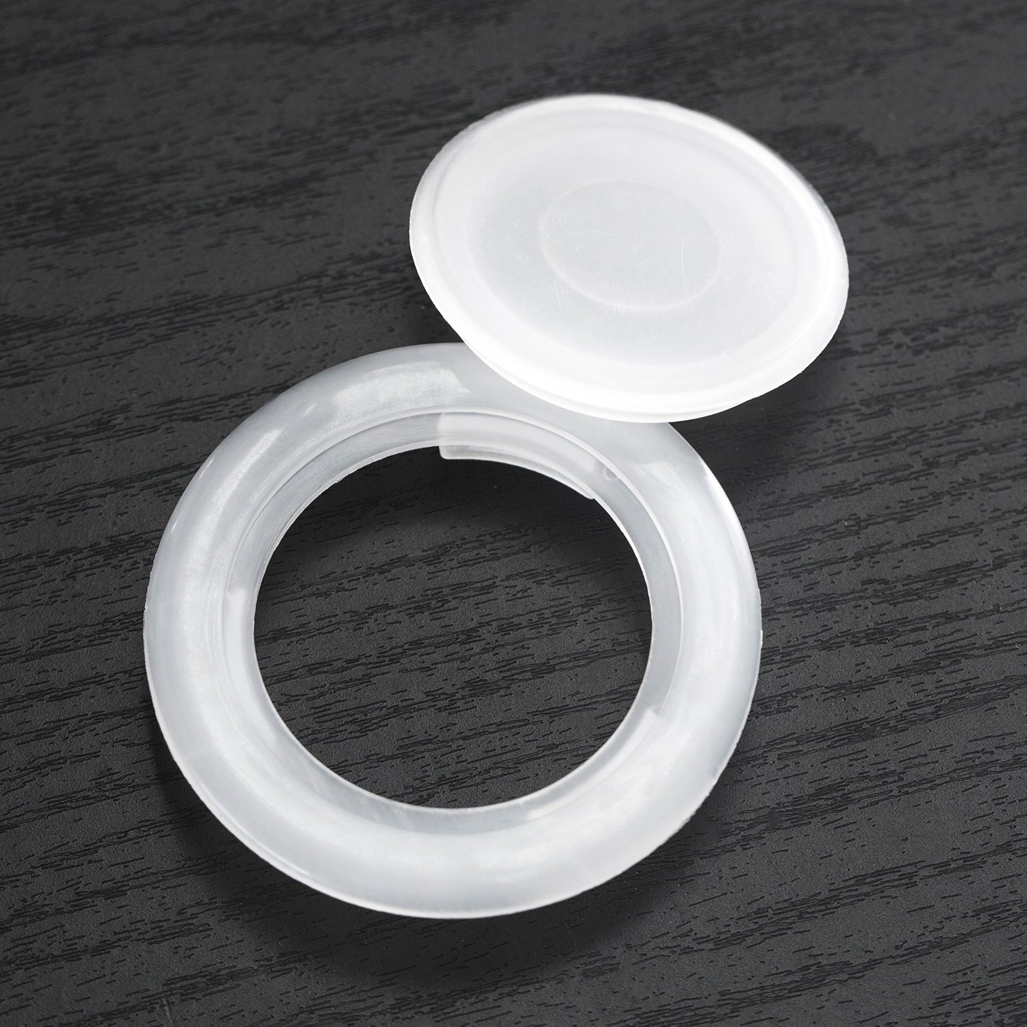 2 Sets 2 Inch Patio Table Umbrella Hole Ring and Cap Set, Standard Size