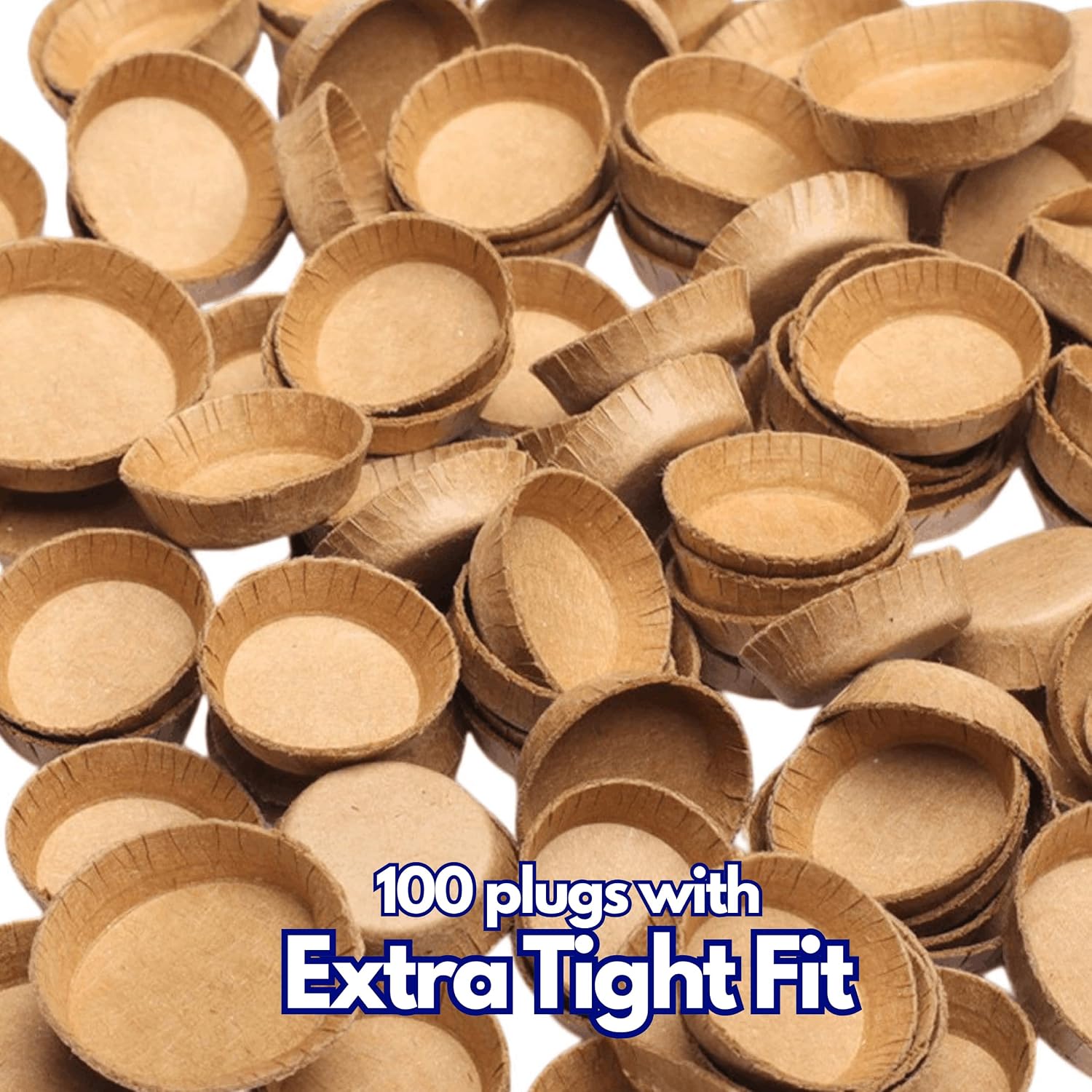 50 Pack 3/4" x 2-1/8" Red White Blue Gloss Paper Tubes with 100 Tight-Fit Paper End Plugs, Heavy Duty Cardboard Tubes for Crafts & DIY Projects (1/8” Thick Wall)