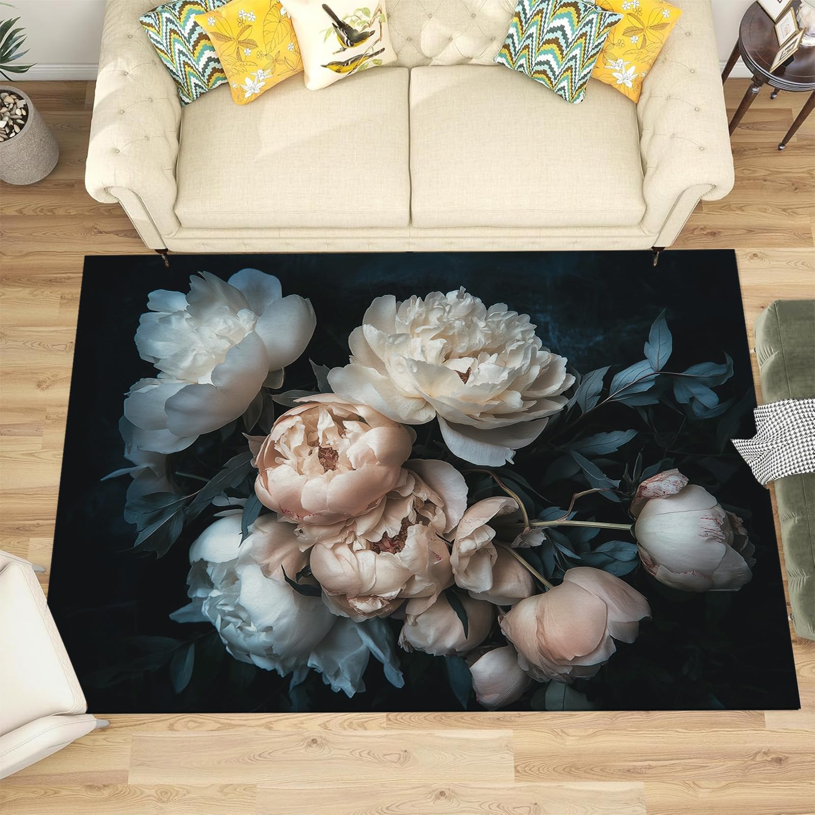 Tapis antidérapant à poil ras doux et lavable pour sécuriser le sol de la chambre