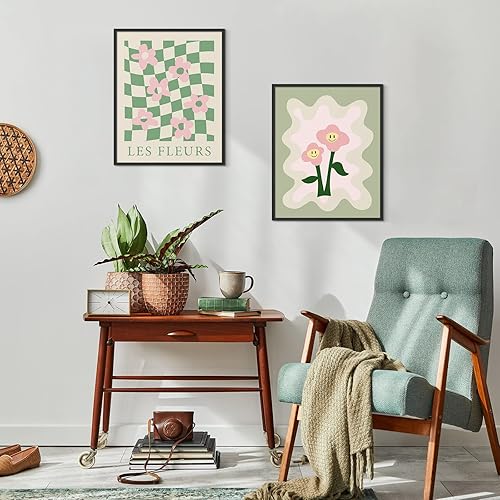 Miniatura 6 de Habseligkeit - Decoración de pared verde danesa pastel para dormitorio de niñas, impresiones artísticas preppy de pared para decoración de