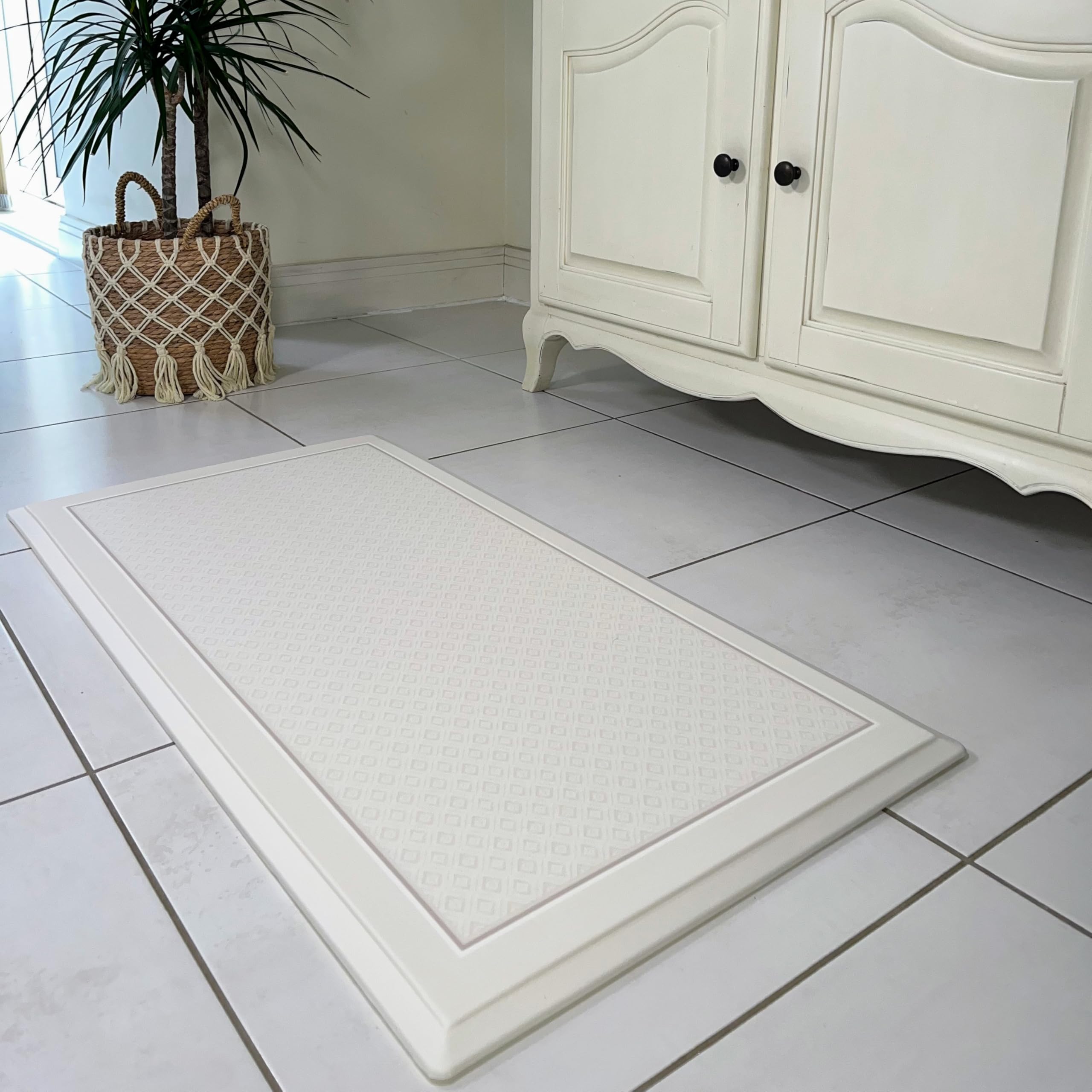 Anti-Fatigue Kitchen Mat – Cushioned Standing Mat for Sink, Waterproof Non-Slip Floor Mat for Kitchen & Home – L'DECO MAT (PACK OF 1, WINTER)