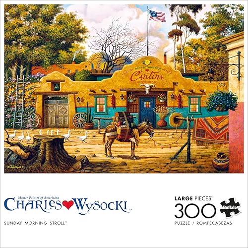 Miniatura 2 de Buffalo Games - Charles Wysocki - Sunday Morning Stroll - Rompecabezas de 300 piezas grandes