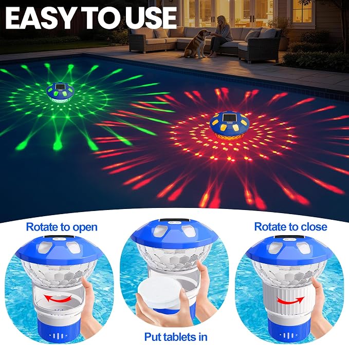 Dosificador solar flotante de cloro para piscina XL miniatura 6
