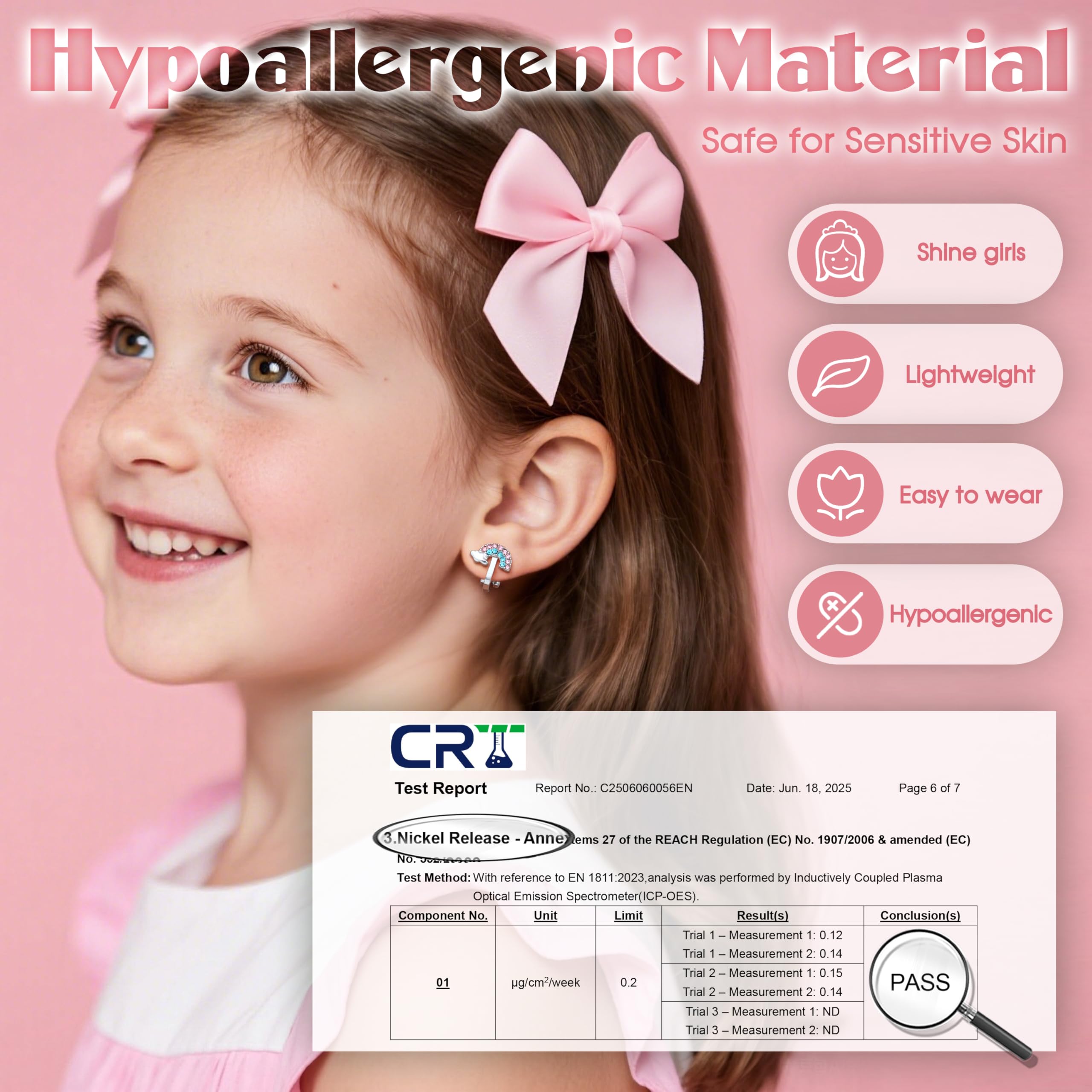 FIOROYAL 12 Paar Kinder Ohrringe Mädchen Hypoallergene Clip Ohrringe Ohne Ohrloch Niedlicher Schmetterling Regenbogen Blume Perle Stern Ohrclips Kinder Schmuck für Mädchen