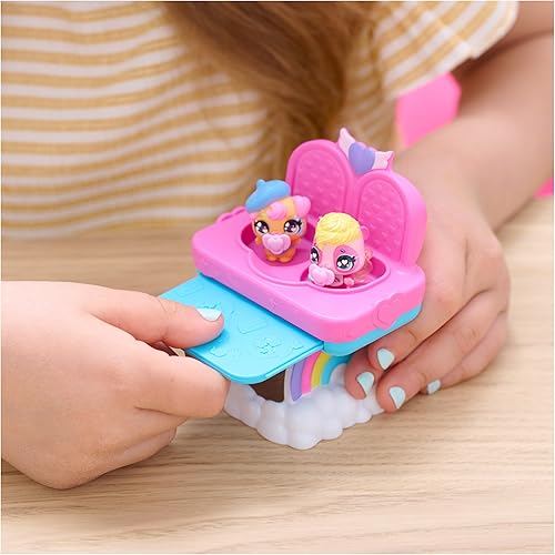 Miniatura 6 de Hatchimals Alive, Hungry Hatchimals Playset con juguete para silla alta y 2 mini figuras en huevos autoeclosionados, juguetes para niños para niñas