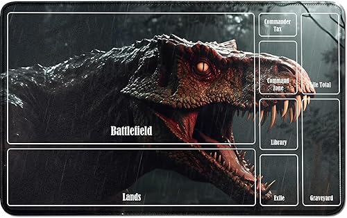 Tapete de juego para MTG Card Playmat TCG, tapete de escritorio de 24 x 14 pulgadas, tapete cosido para Commander Board RPG CCG Game Magic The