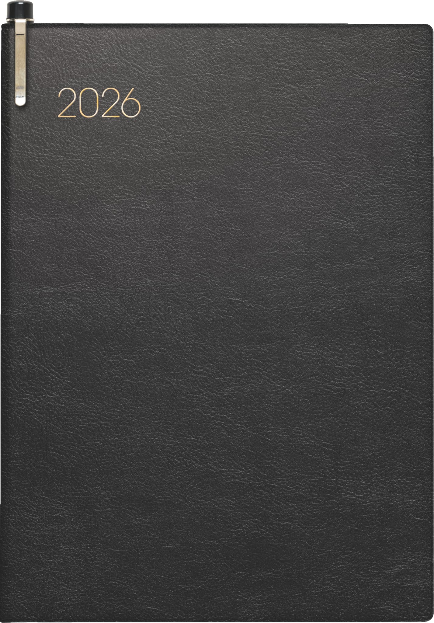 BRUNNEN Pocket Diary Model 731 2026 | A6, Faux Leather, Black