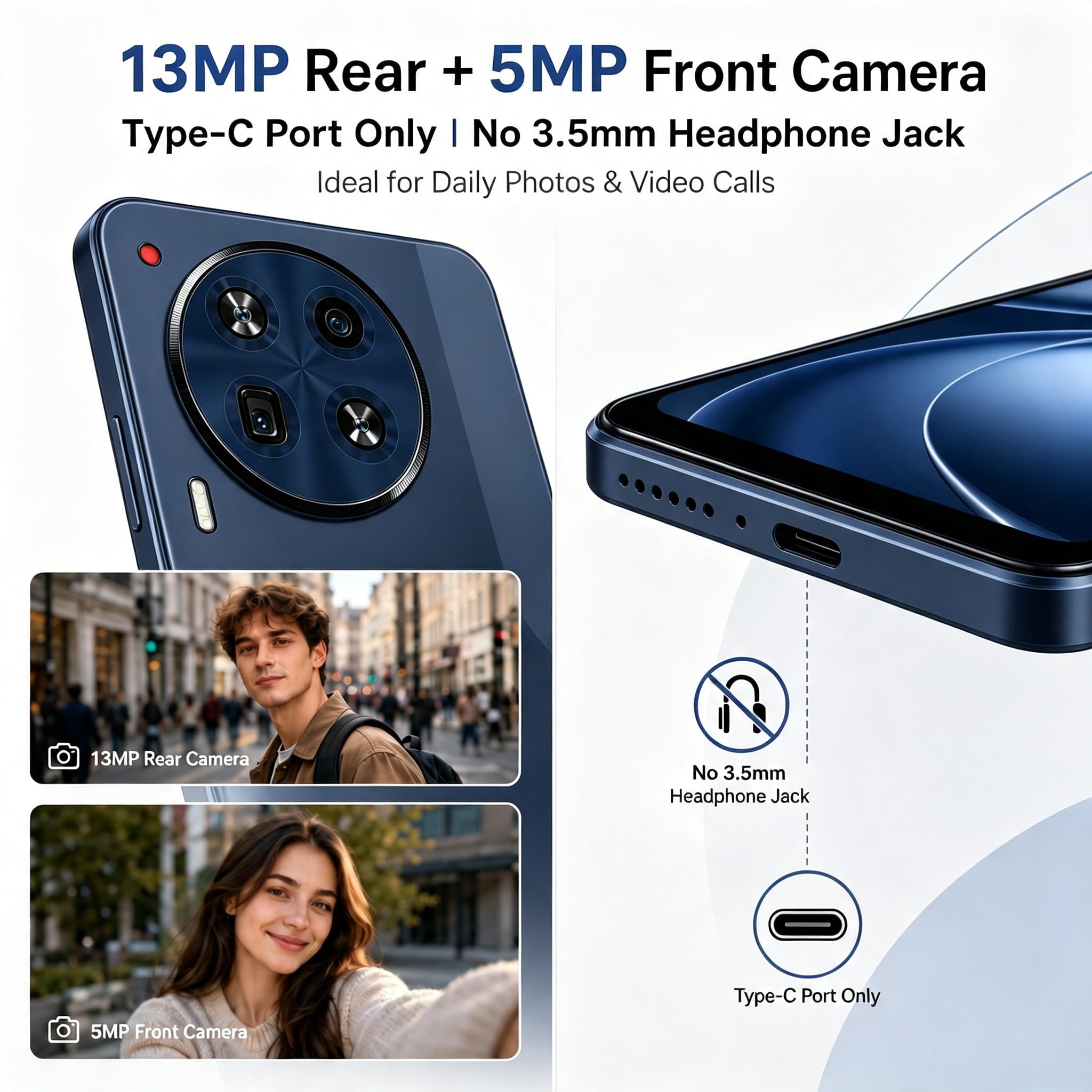 Amazon.com: HeyxFome Android 14 Unlocked Phones, Up to 8GB RAM