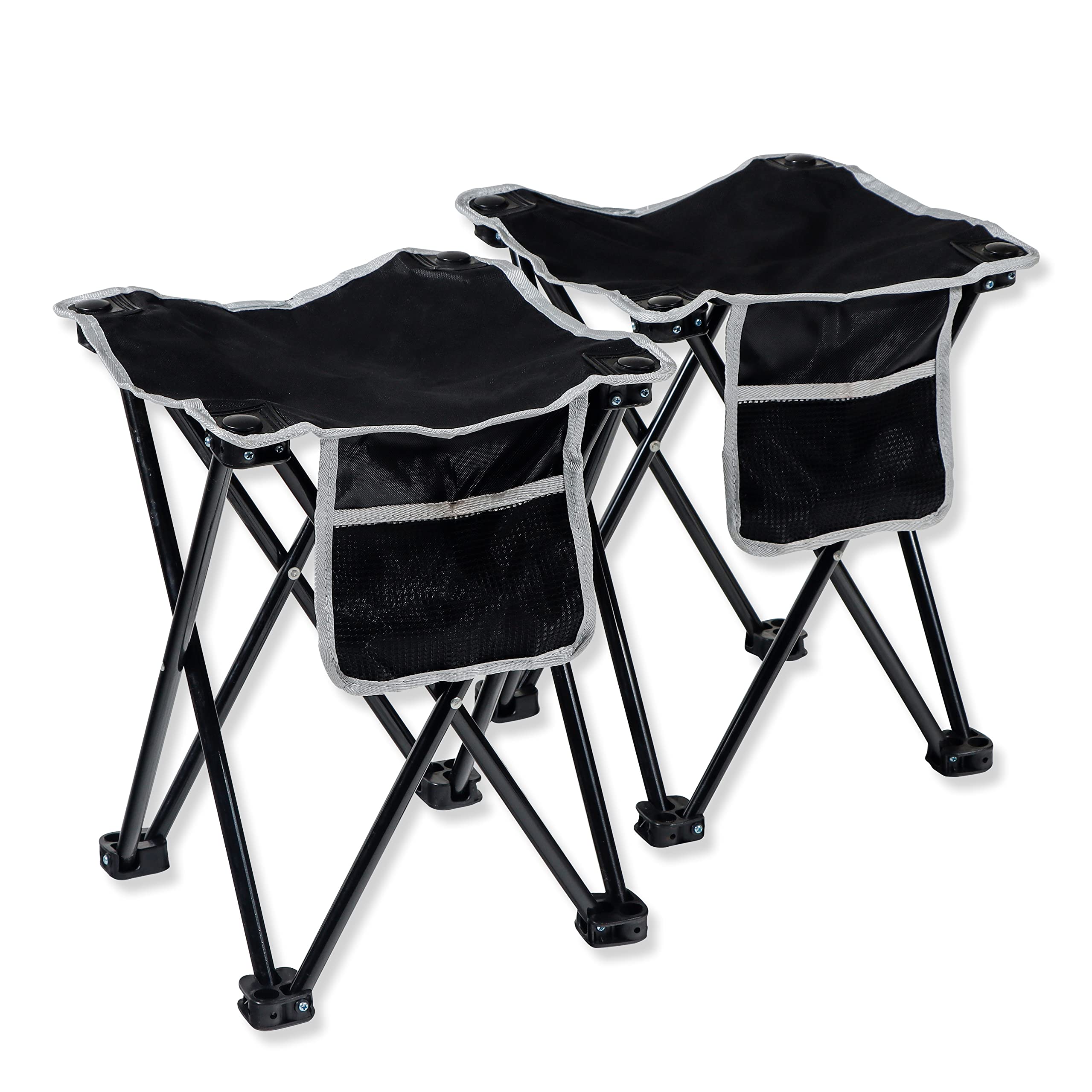 Trademark Innovations Outdoor Camping Hiking Fishing Hunting Folding Stool (Pack of 2)