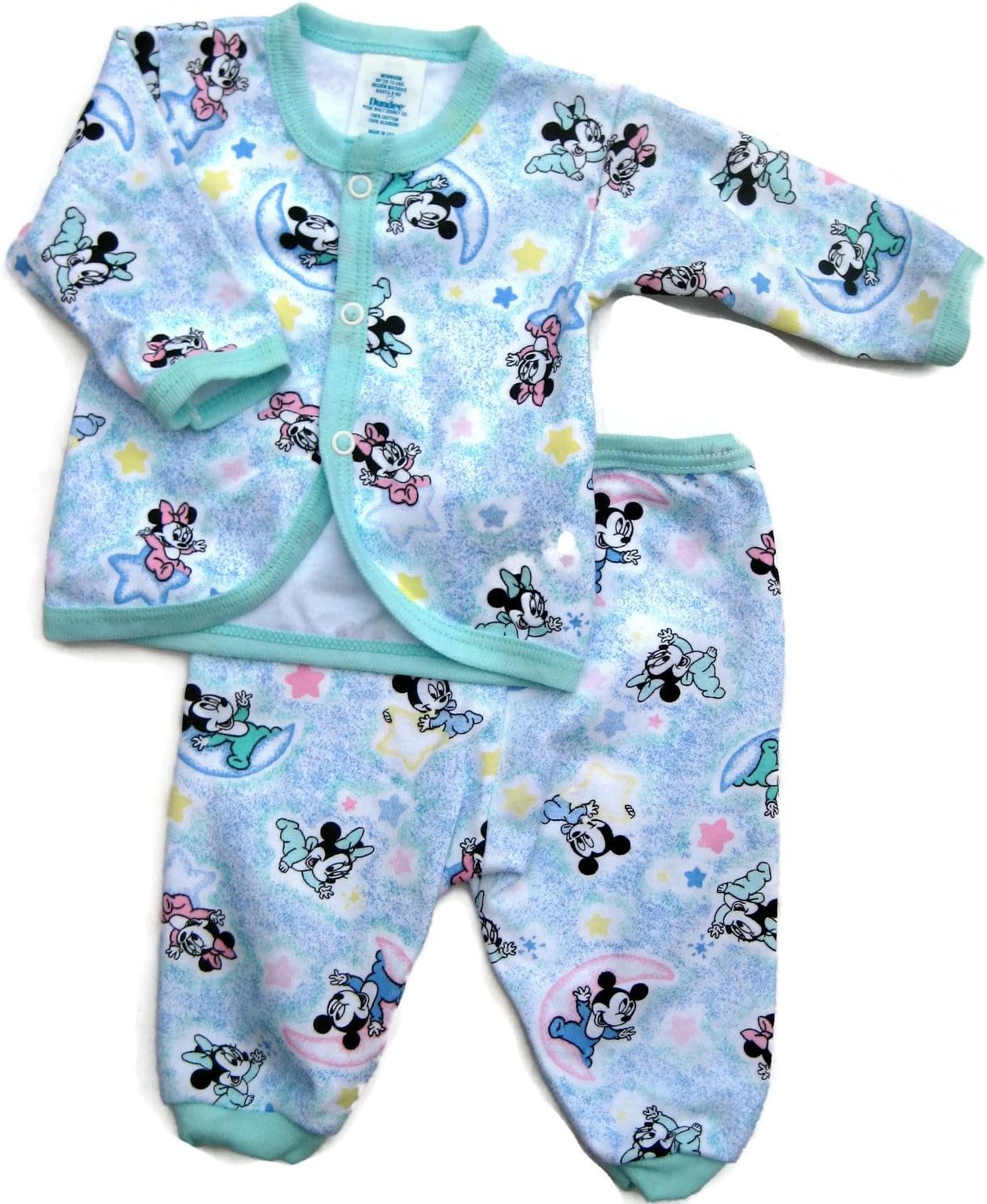 Dundee Disney Babies Mickey and Minnie Baby Layette Two Piece