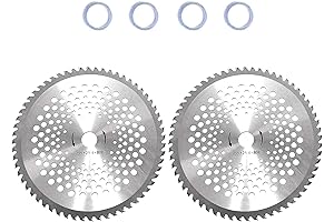 Trimmer Blade for Weeding and Clearing: 10" Carbide Tip Brush Blades for...