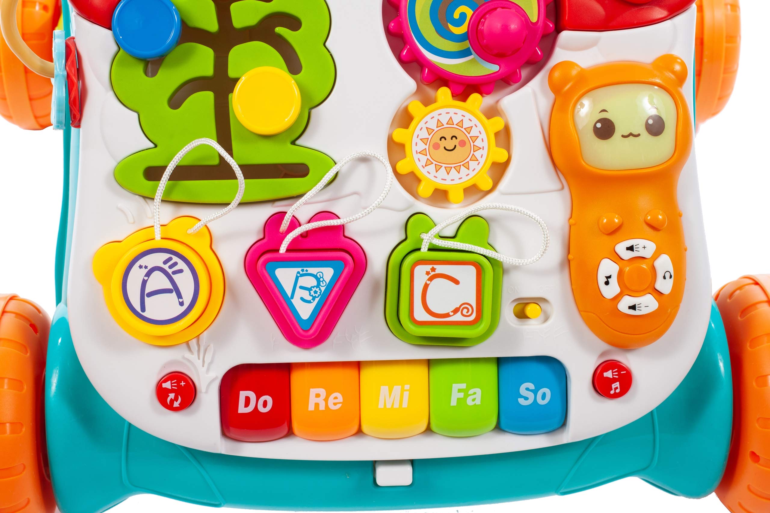 MalPlay 5901924216421 Chodzik Pchacz 5W1 Kolorowy ,Wielokolorowy