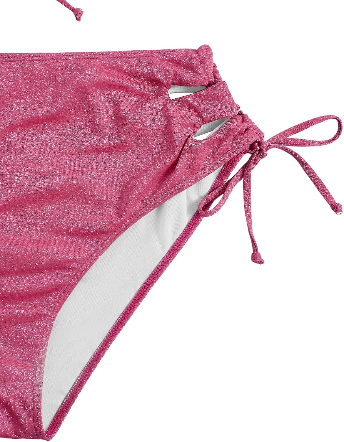 SOLY HUX Women's Plus Size Bikini Set Sexy Swimsuit Lace Up Tummy Control 2 Piece Bathing Suit