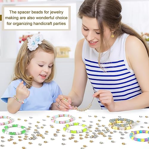 Vista 82 de Augshy 700 cuentas de letras blancas del alfabeto para hacer bricolaje (0.236 pulgadas)