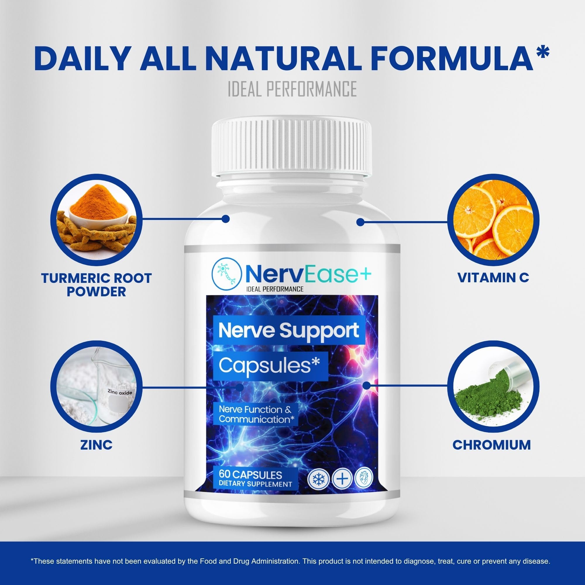 Nervease for Sciatica, Nervease Neuropathy Supplements, Official Nerv Ease Advanced Nerve Health Support Pills - Maximum Strength, All Natural Health & Wellness Support Formula Reviews (60 Capsules) — Amazon image 6