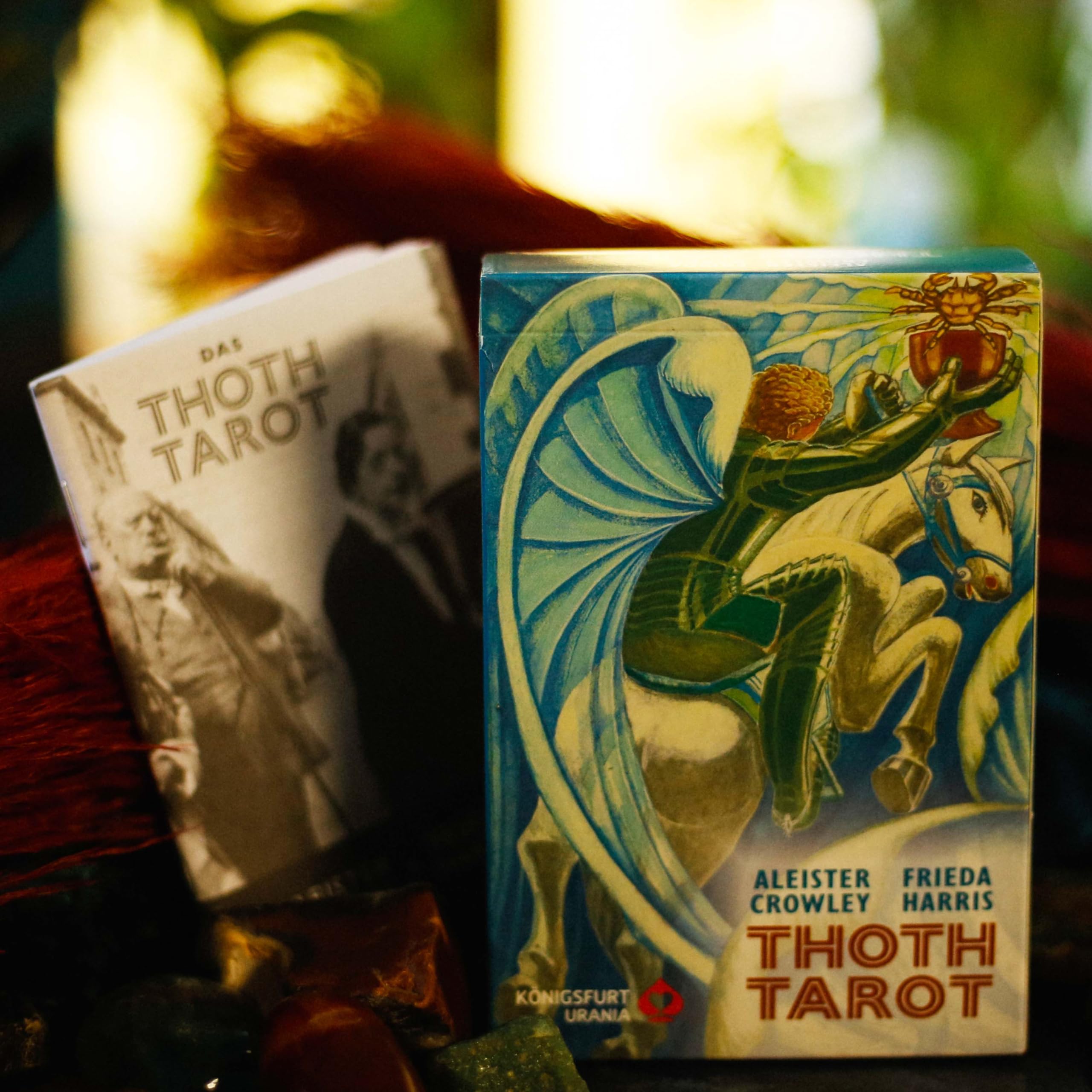 Aleister Crowley Thoth Tarot Pocket DE: 78 Karten mit Anleitung (Original-Farben!)