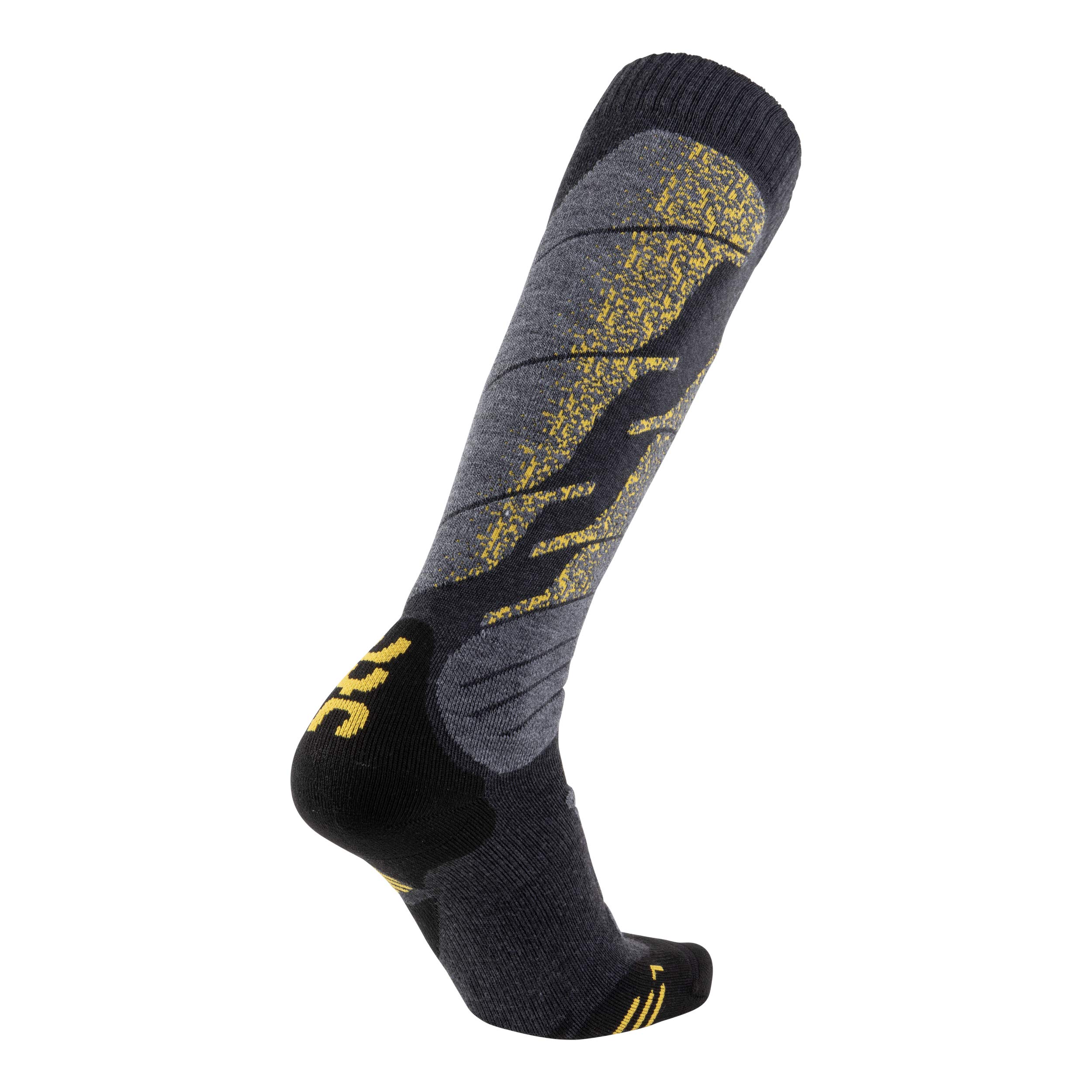UYN męskie skarpety narciarskie All Mountain szary grau (Anthracite Melange/Yellow) 42-44