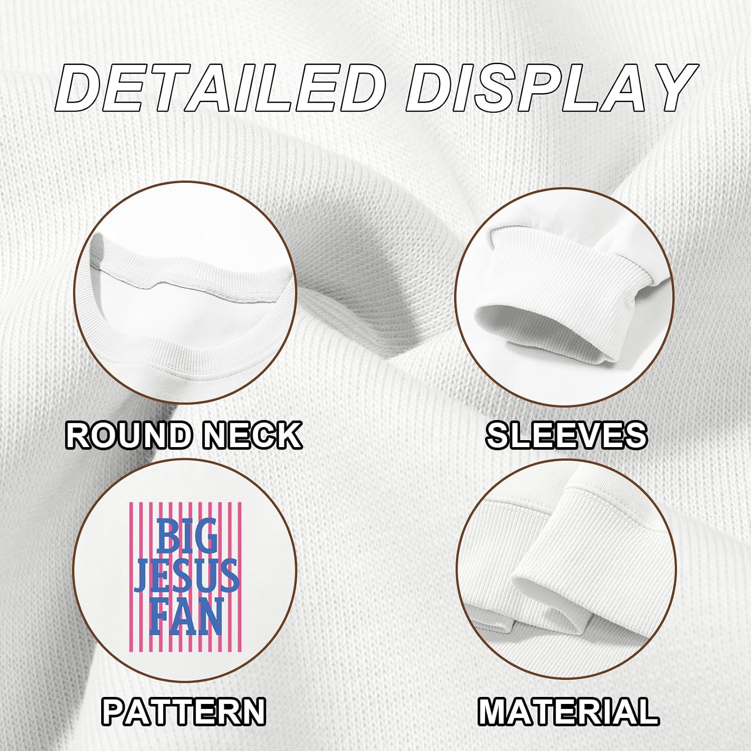 BeWithYou Christian Sweatshirts for Teen Girls Jesus Faith God Preppy Sweatshirt Cute Religious Graphic Crewneck Juniors Tops