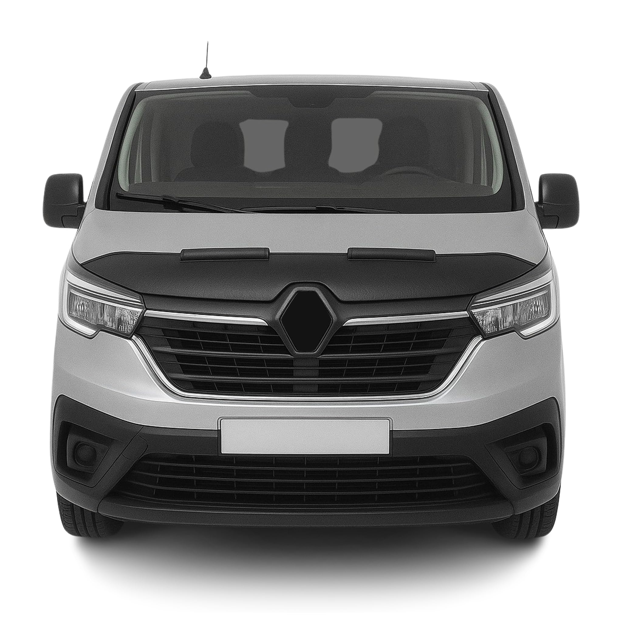 OMAC Bra de Capot pour Renault Trafic 2020-2026 Van X82 FL en Vinyle Noir 1 pièce
