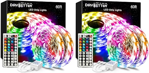 Miniatura 8 de DAYBETTER - Tira de luces LED inteligentes con WiFi de 100 pies, tira de luces LED controladas por la aplicación, funciona con Alexa y Google
