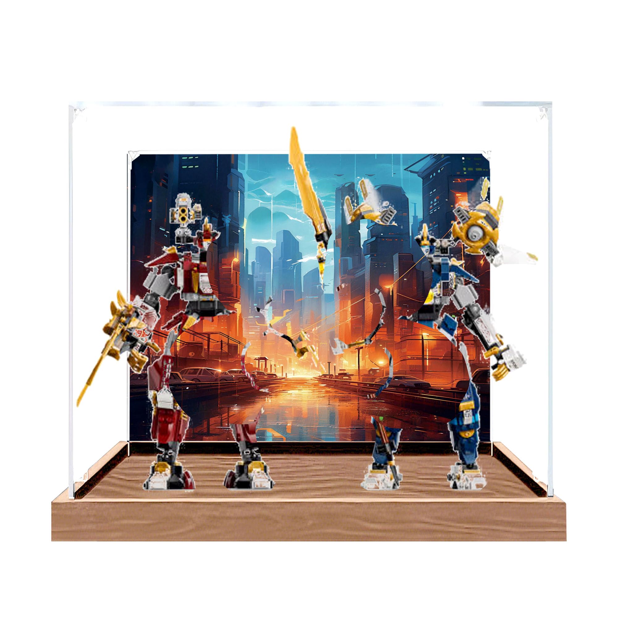 Clear Acrylic Showcase Box for Le-go 71870 Sets (Background 4)