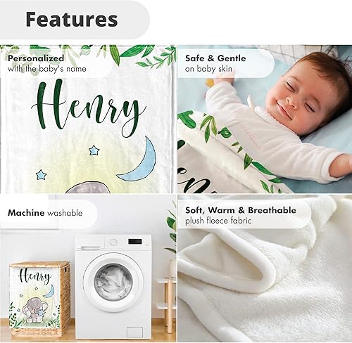 Miniatura 10 de Mantas de bebé personalizadas para niños con nombre, mantas de bebé personalizadas, regalos personalizados para niño recién nacido, manta de bebé