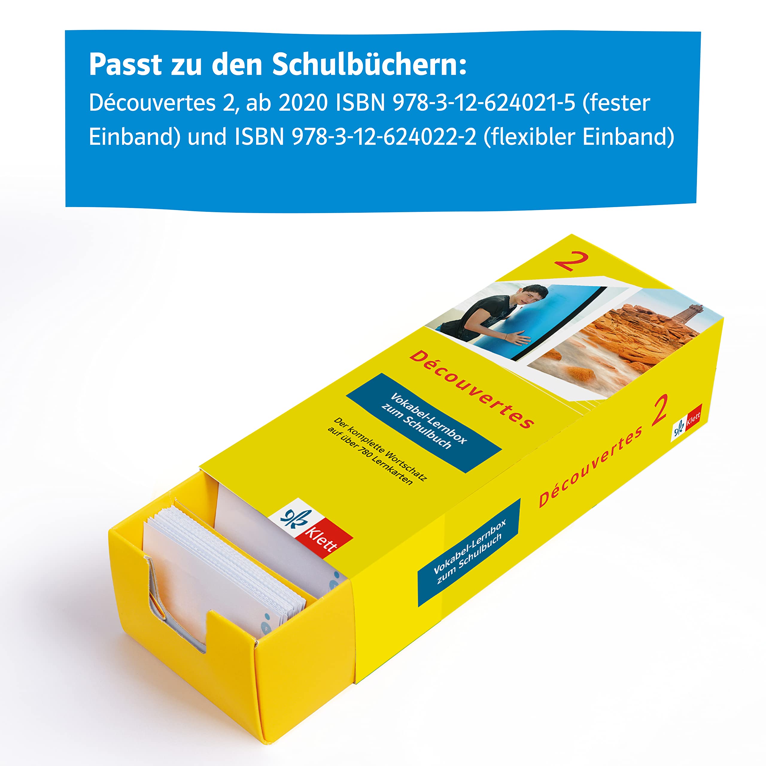 Découvertes 2 (ab 2020) - Vokabel-Lernbox zum Schulbuch: Französisch passend zum Lehrwerk üben (Découvertes. Ausgabe 1. oder 2. Fremdsprache ab 2020)