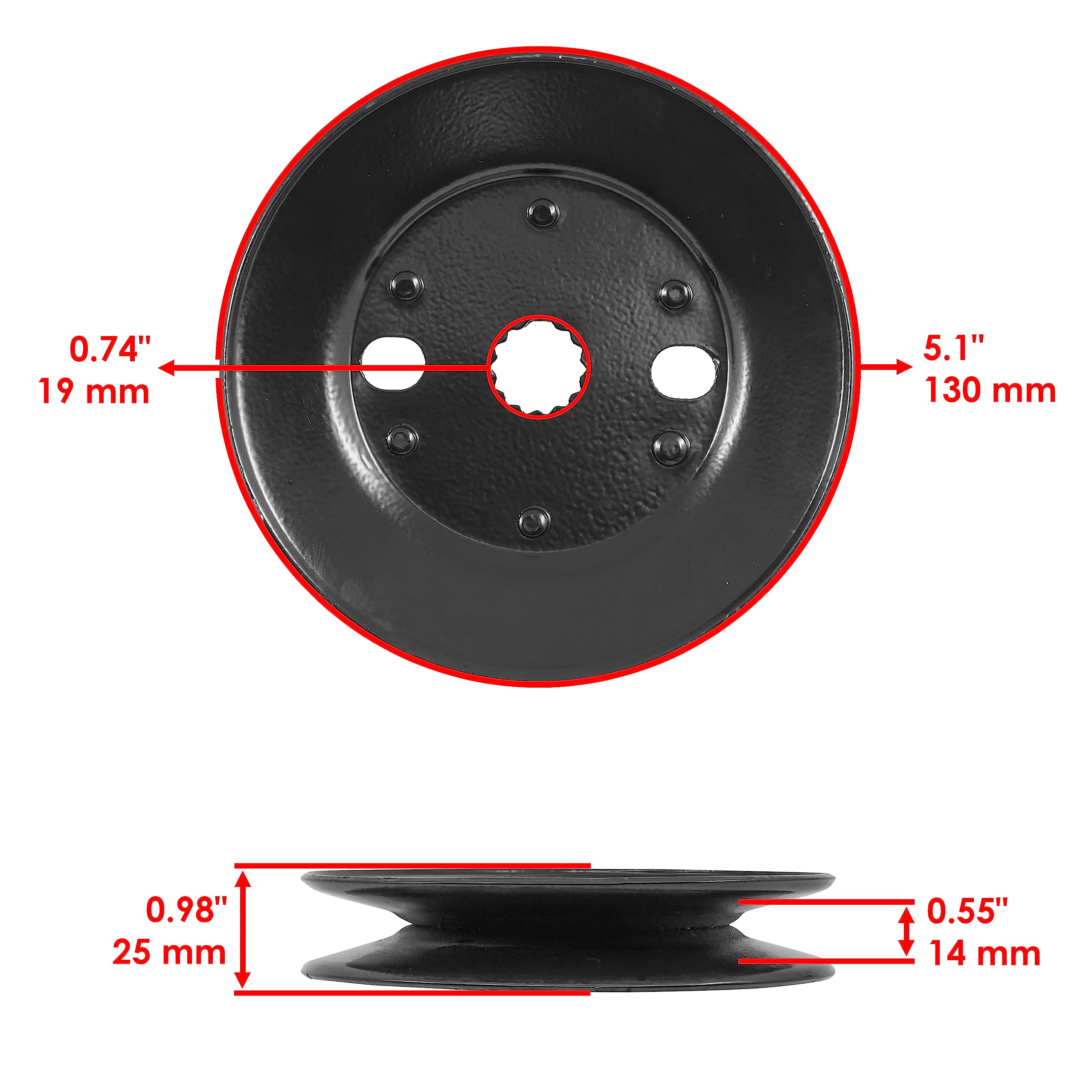 Amazon.com: Caltric Deck Spindle Pulley Compatible with John Deere 